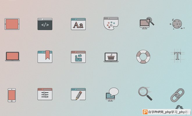 web design iconset 