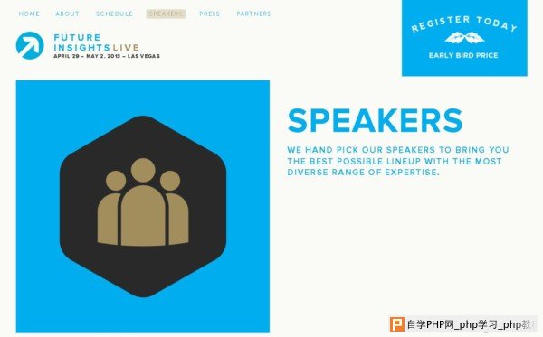  网站设计欣赏： The Future Insights Live