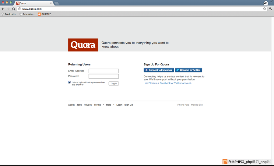 问答网站Quora的着陆页优化揭秘：少即是多_交互