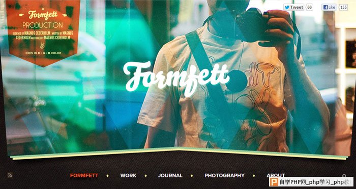 formfett.net Header design inspiration