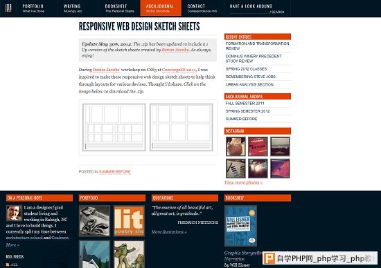  Responsive Web Design Sketch Sheets