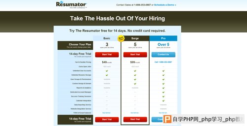 pricing table 24 