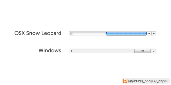osx vs. windows scrollbars