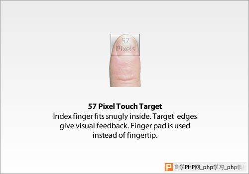 57 pixel target