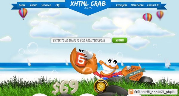 XHTML Crab