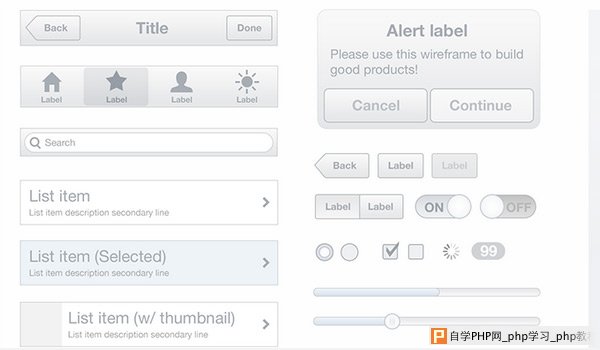 Spoon in 50 Free Wireframe Kits and Web Apps