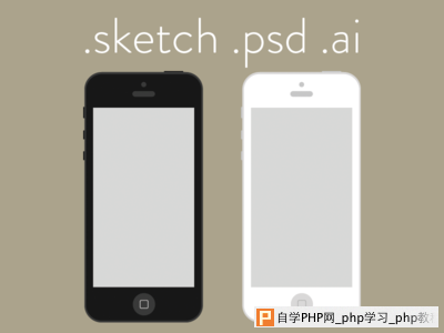 Flat iPhone Wireframe Freebie by Gavin Anthony in 50 Free Wireframe Kits and Web Apps