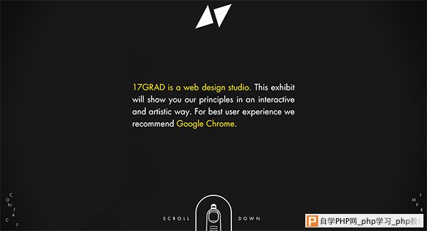 17GRAD in 50 Dark Web Designs for Inspiration