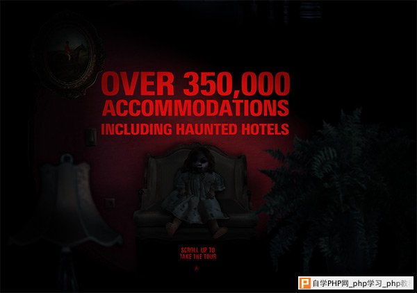 Haunted Hotels in 50 Dark Web Designs for Inspiration