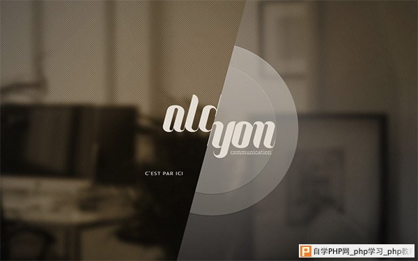 Alcyon Communication in 50 Dark Web Designs for Inspiration