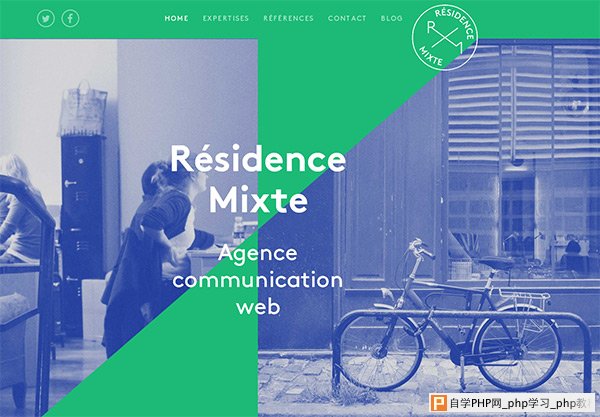 Residence Mixte in 35 Minimalistic Website Designs for December 2013