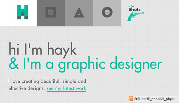 hi hayk in 35 Minimalistic Website Designs for December 2013