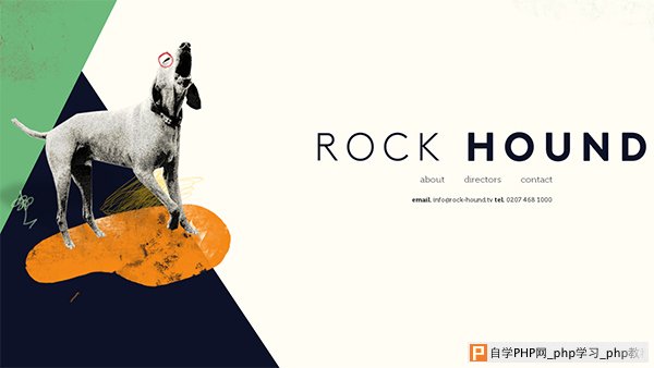 Rock Hound in 35 Minimalistic Website Designs for December 2013
