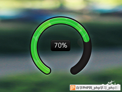 70% by Michiel Agterberg in 40 Progress Bar Designs for Inspiration