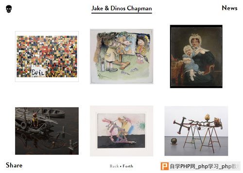 网格布局网页 Jake & Dinos Chapman