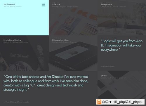 网格布局网页 Jan Finnesand