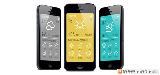Minimeteo Flat Iconic mobile app weather