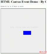 HTML5 Canvas鼠标与键盘事件demo示例_html5教程技巧