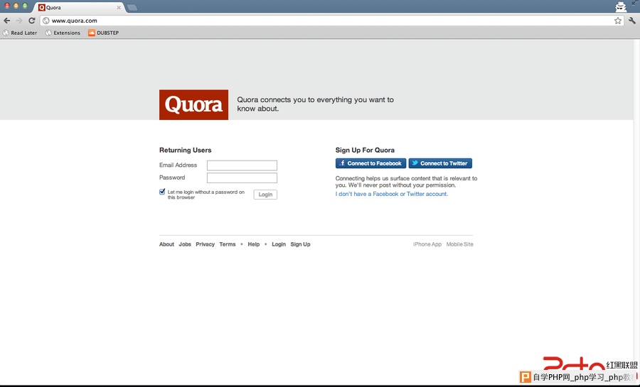 从Quora分析着陆页优化：少即是多 - html/css语言栏