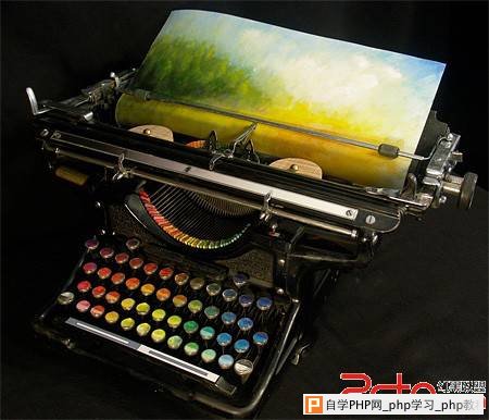 最奇特的颜色打字机 