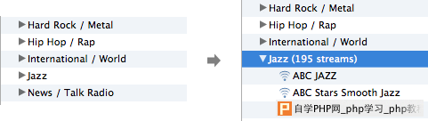 ui-Hidden-Elements-trigger-indicators-2-itunes-disclosure-arrows