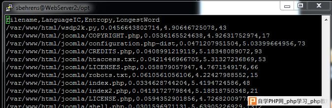 Web Shell Detection Using NeoPI - 网站安全 - 自学php