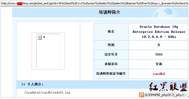 图4  返回注入点各种信息