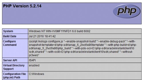windows2008系统IIS7配置PHP与MySQL - Windows操作系统