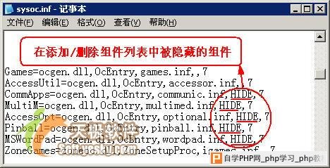 让隐藏的WindowsXP系统组件无处藏身(3)