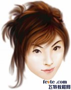 AI绘制美女人物头部方法图解_Illustrator教程_网页