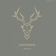 Illustrator绘制简约时尚的鹿形头像LOGO教程_Illust