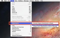 Mac OS X如何在回复邮件时包含附件不让其消失_苹