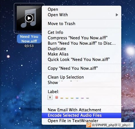  MAC OS Lion下将音频文件转换为m4a格式的技巧
