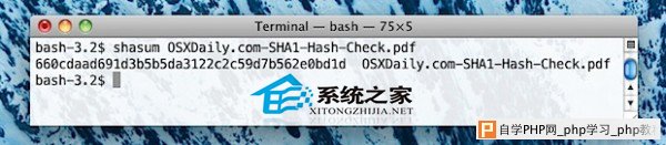  Mac OS X如何校验文件的SHA1值