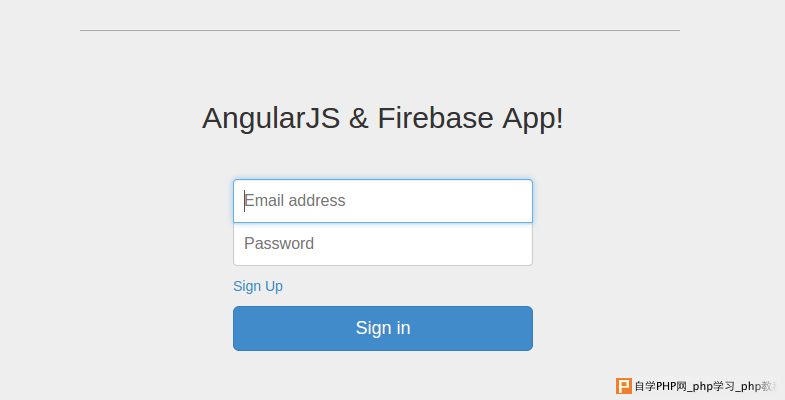 angularjs and firebase app
