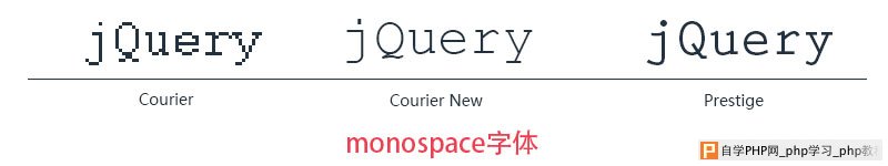 monospace字体